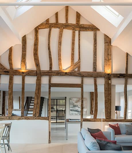 Grade II listed barn conversion and renovation in Beaconsfield