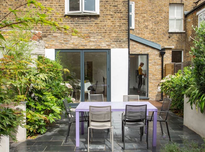 Glorious kitchen side return extension in Acton